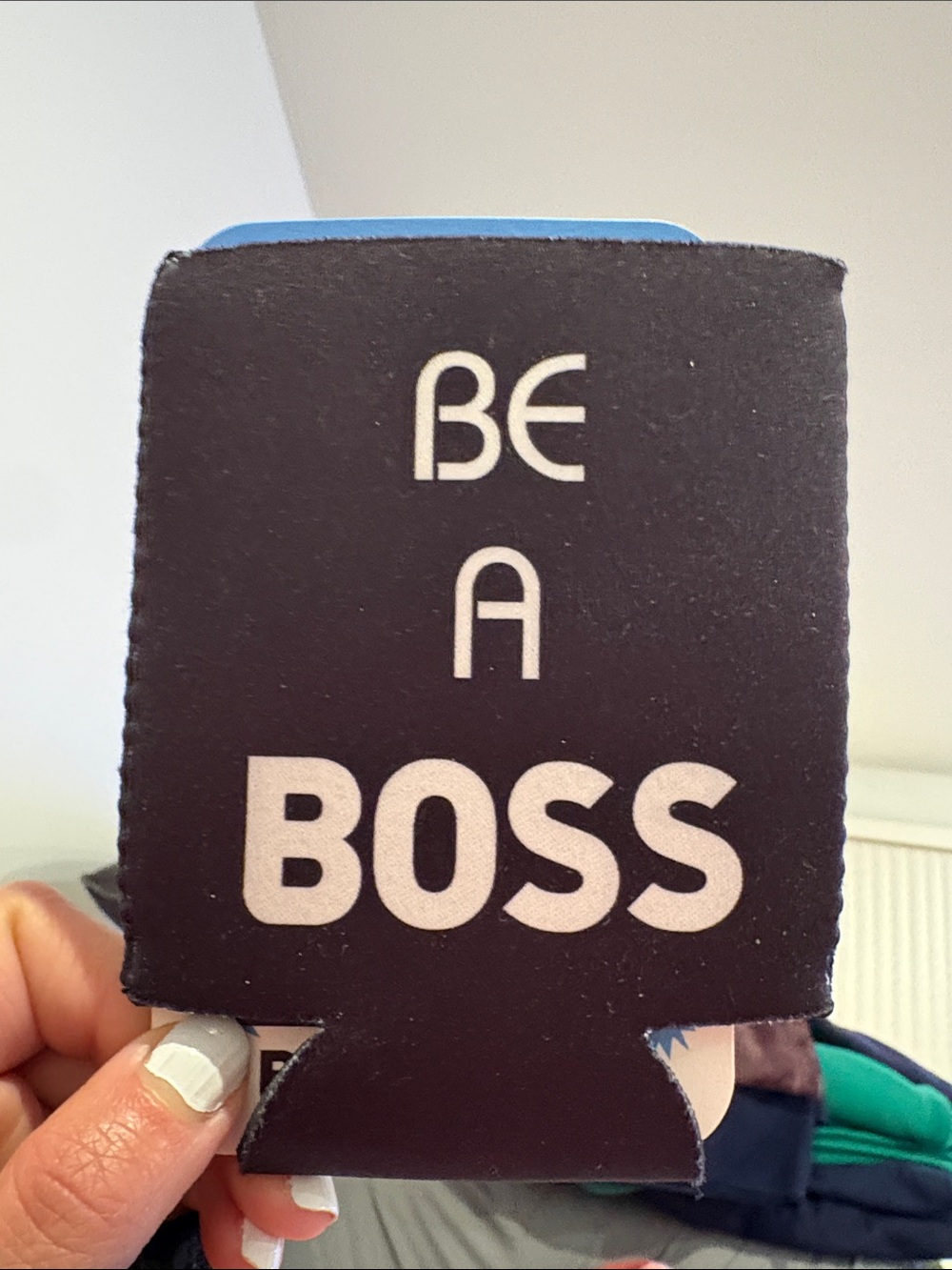 BE A BOSS Black Neoprene Can Cooler Sleeve